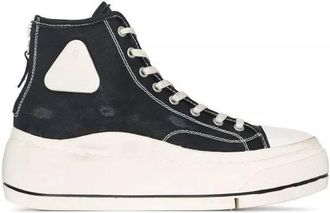 R13 Low-Top Sneaker - Platform High-Top Sneakers - Gr. 10 - in Schwarz - für Damen