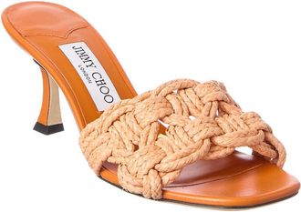 Jimmy Choo London Chara 70 Raffia Sandal