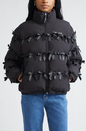 Sandy Liang Present Puffer Jacket in Black at Nordstrom, Size X-Large