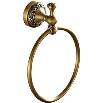 OEM Anillo Toallero Redondo De Dise&ntilde;o Retro, Soporte Para Toallas De Pared Con Montaje Invisible, Fabricado En Lat&oacute;n De Alta Calidad Con Base Esculpida, A