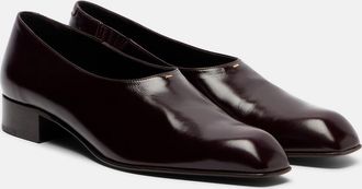Khaite Colt leather loafers