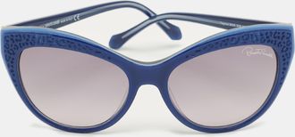 Roberto Cavalli Blue/grey Gradient 982S Tegmen Cat Eye Sunglasses