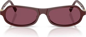 Miu Miu Regard Zonnebril - unisex - Zonnebrillen - Roze - 55 MM - Accessoires