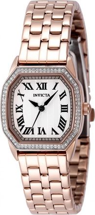 Invicta Wildflower Quartz Crystal Silver Dial Ladies Watch 49039