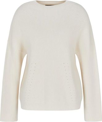 A|X Armani Exchange Mock Neck Sweater - Dames - Ronde hals truien - Wit - XS - Truien & Vesten