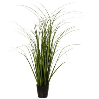 Atmosphera Manojo De Hierba En Maceta De Pl&aacute;stico H50 - Verde