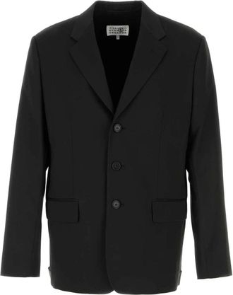 Maison Margiela Jersey Blazer - Heren - Blazers - Zwart - L - Polyester - Jassen