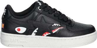 A Bathing Ape Shark STA L - Dames - Sneakers - Zwart - 36 EU - Leer - Schoenen