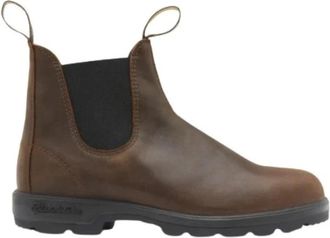 Blundstone Rustieke Bruine Leren Laarzen - Heren - Chelseaboots - Bruin - 41 EU - Leer - Schoenen