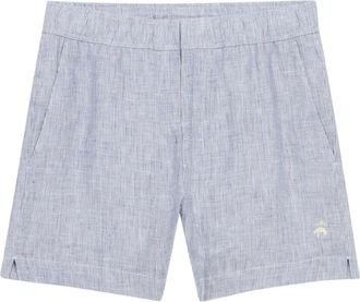 Brooks Brothers Heren, Korte broeken, Blauw, Maat: L Linnen