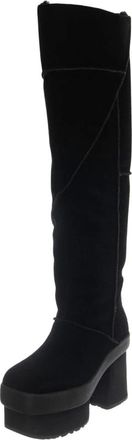 UGG New Heights Platform Xtra Boot - Dames - Schoenen - Zwart - Maat: 38 EU Leer