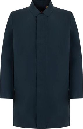 K-Way Poirol Coat - Heren - Mantel - Blauw - L - Katoen - Jassen