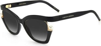 Carolina Herrera Zonnebril - Dames - Zonnebrillen - Zwart - 53 MM - Accessoires