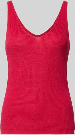 Vero Moda Regular Fit Strick-Top aus Viskose-Mix Modell NEWLEX in Dunkelrot, Gr&ouml;&szlig;e XL