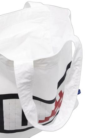 Comme Des Gar&ccedil;ons Space Invaders Logo Tote Bag - White