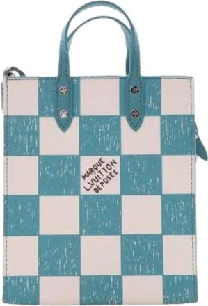 Louis Vuitton Pre-owned Mini Bags, female, Blue, Size: ONE SIZE Pre-owned Sac Plat XS