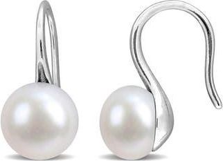 Delmar Sterling Silver Cultured White Pearl Drop Earrings at Nordstrom Rack