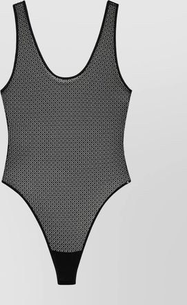 Anine Bing geometric lace bodysuit adjustable straps