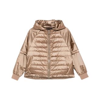 Moorer Winter Jackets, female, Beige, Size: XS Ersilia-HC Camme