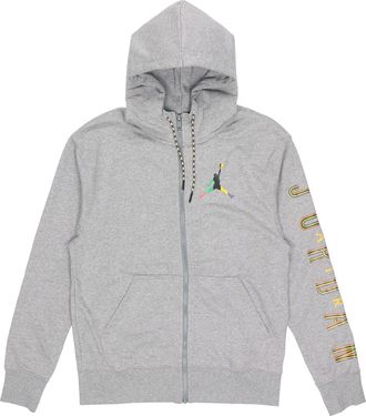 Nike Jordan Mens Air Jordan Zipper Cardigan autumn Gray Hoodie CZ5429-091