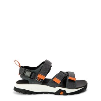 Timberland Mens Garrison Trail Open Toe Lug Sole Sandals in MedGrey Webbing - Grey - Size UK 7.5
