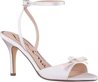 Nina Vicci Ankle Strap Sandal in Ivory at Nordstrom, Size 7.5
