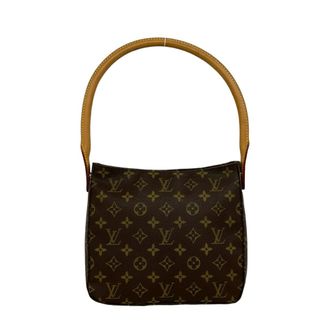 Louis Vuitton Brown Leather Pvc Shoulder Bag Tote Bag (Pre-Owned)