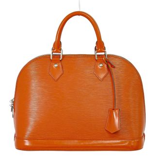 Louis Vuitton Alma Handbag Epi Leather Orange Leather Handbag (Pre-Owned)