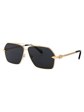 Versace 0VE2284 Gold-Tone Metal Pilot Sunglasses - Gold
