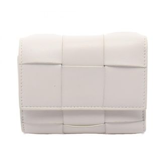 Bottega Veneta White Leather Wallet (Tri-Fold) (Pre-Owned)
