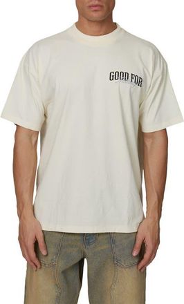 Good For Nothing Oversized Revival T-Shirt in Ivory at Nordstrom, Size Xx-Large Uk