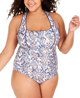BECCA by Rebecca Virtue Animal Kingdom One Piece Bikini - Plus In Python