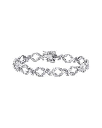 Rina Limor 10K 0.88 Ct. Tw. Diamond & White Sapphire Bracelet