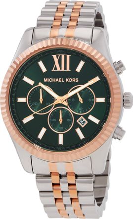 Michael Kors Lexington Chronograph Quartz Green Dial Mens Watch MK9265