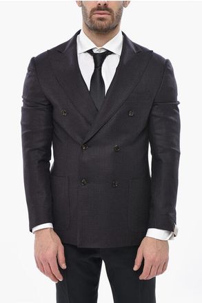 Corneliani Double-Breasted Blazer ACADEMY LIGHT With District Check Pat size 50