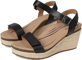 Aetrex Sydney Womens Wedge Shoes Black Leather : EU 42 (US Womens 10.5-11) M (B), Leather/Suede