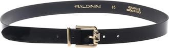 Baldinini Lederen riem met laklaag - Dames - Riemen - Zwart - 85 CM - Leer - Accessoires