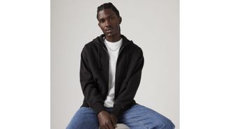 Levi's Authentic Full Zip Sweatshirt - Mens - 2XL - Black