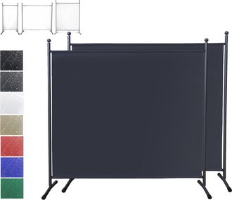 Quick Star Set 2 St&uuml;ck Paravent In Mehreren Farben & Gr&ouml;&szlig;en - Raumteiler Stellwand Blickdicht Innen & Au&szlig;en - Garten & Balkon Sichtschutz Trennwand
