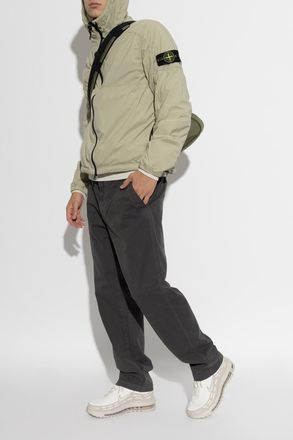 Stone Island Jacket With Logo Patch, Mens, Green