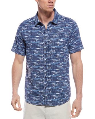 Endless Summer Perforated Button-Down Shirt