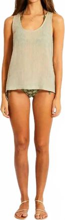Lemlem Kati Tank Top In Nefas Sage