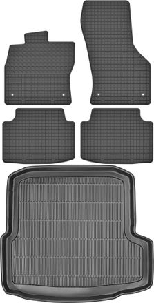 OEM Juego De Alfombrillas De Goma Para Coche Y Alfombrilla Para Maletero Para Skoda Octavia Iii Sed&aacute;n (2013-2020)