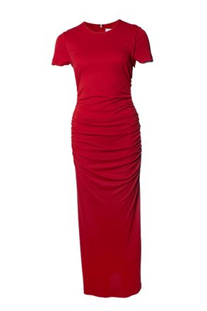 Carolina Herrera Draped maxi dress in red
