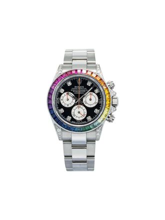 Rolex Daytona Rainbow 40mm watches - Zwart