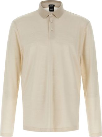 HUGO BOSS Beige H-Pado 110 polo shirt