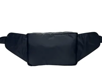 Versace Medusa Embossed Nylon Belt Bag - Black