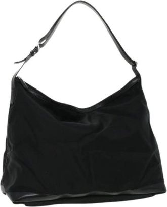 Gucci Pre-owned Shoulder Bags, female, Black, Size: ONE SIZE Pre-owned Canvas Shoulder Bag