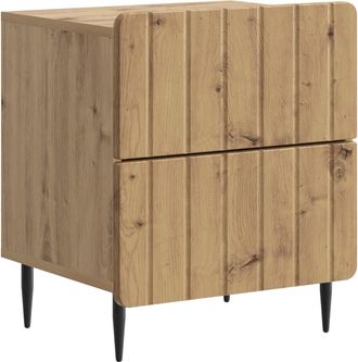 vidaXL Armario De Noche Roble Artisan 43 X 34,5 X 49,5 Cm Vidaxl