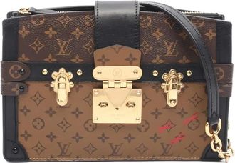 Louis Vuitton Borsa a tracolla Trunk in tela con monogramma 2021 - Marrone